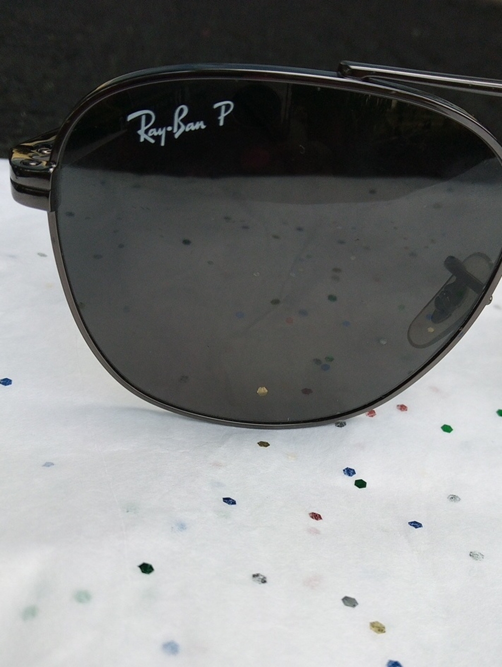 Ray-Ban Aviator Dark Lens Sunglasses - Picture 11 of 11